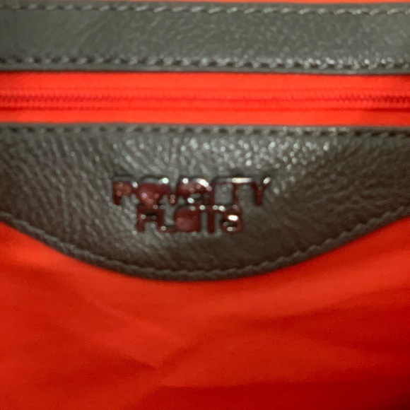 Gray and Peach Poverty Flats Messenger Bag - Picture 9 of 11